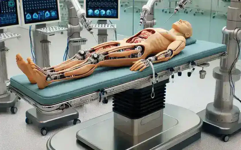 "Patient model realism in autonomous surgical validation, showcasing advanced technology and techniques in robotic surgery to enhance surgical training and outcomes."