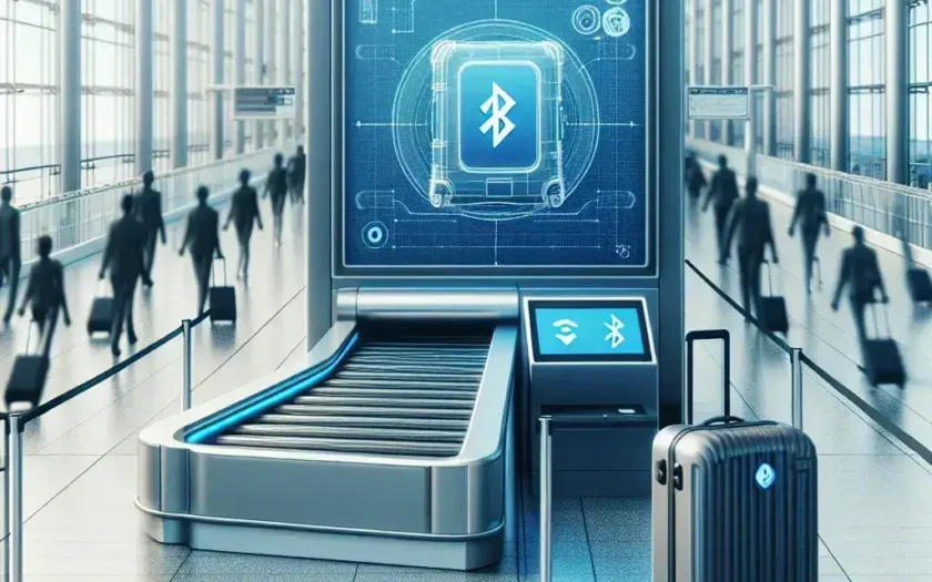 "US airlines implement Bluetooth tracker technology for self-check kiosks, enhancing bag drop-off efficiency for travelers."